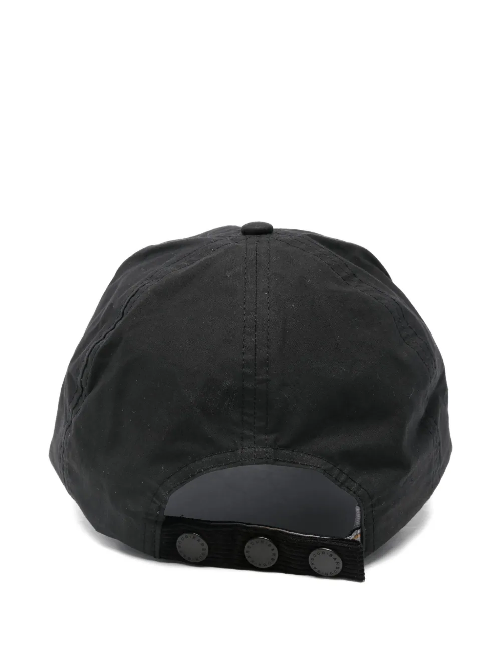 Barbour Pet met ribfluwelen rand - Zwart