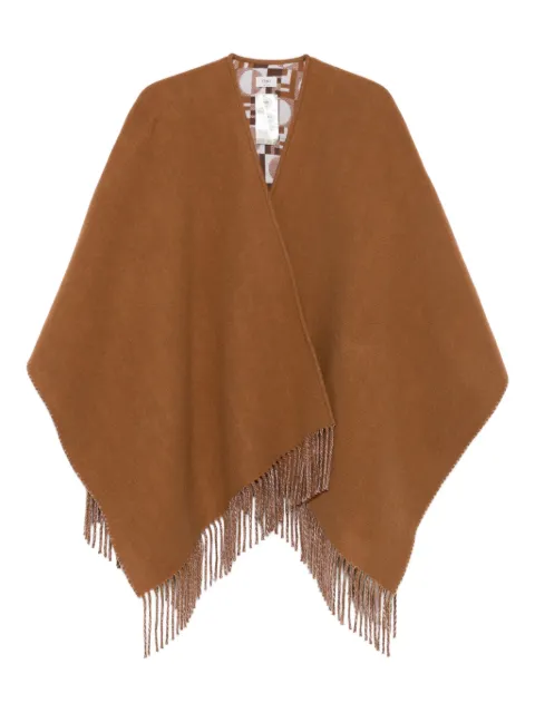FENDI fringe-detail cape