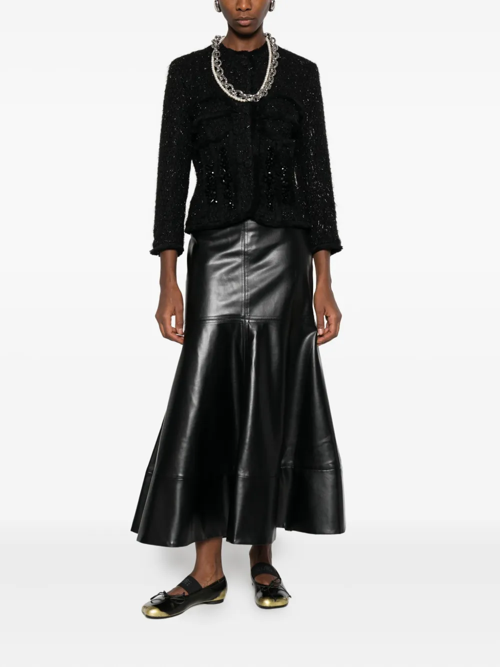 Simone Rocha sequin-embellished tweed jacket | Tweed Jackets | Image 2