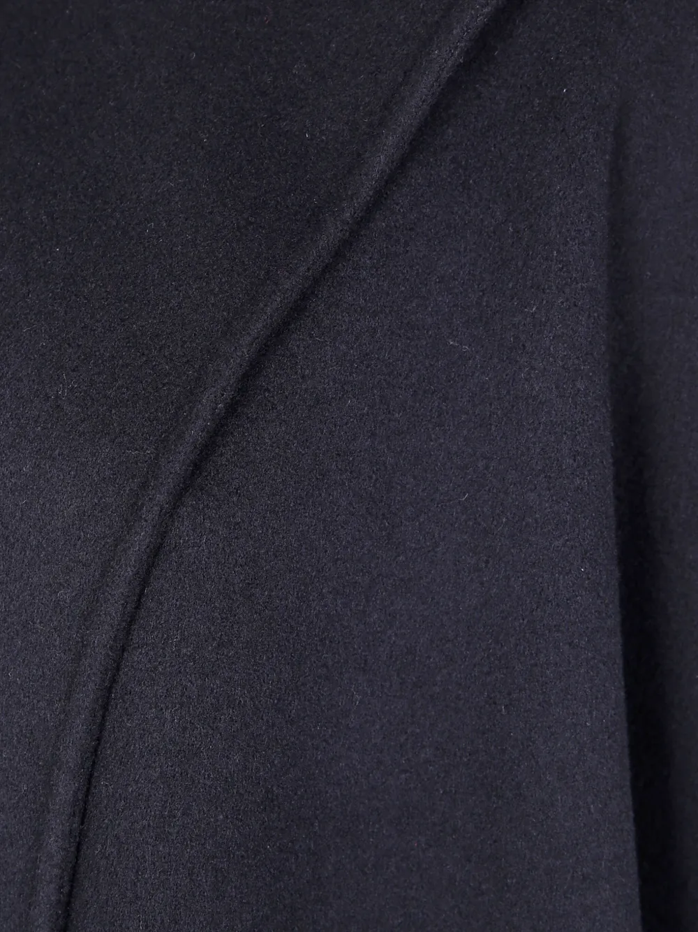 Mantù Short-sleeve Wool Cape In Blue