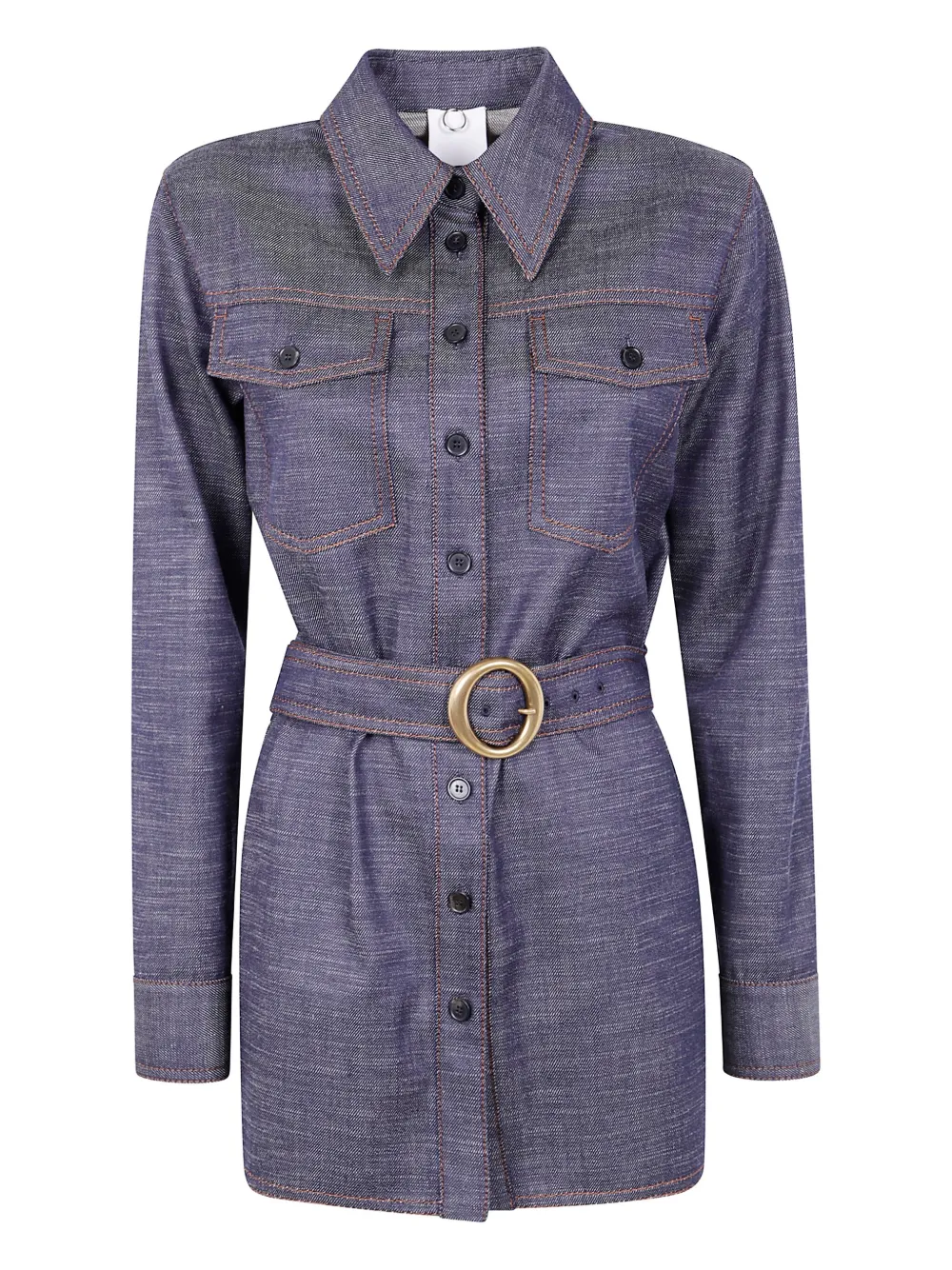 Mantu belted denim shirt | Blue | Image 1