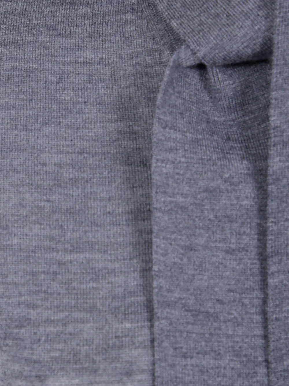 Mantù Tie-neck Short-sleeve Sweater In Gray