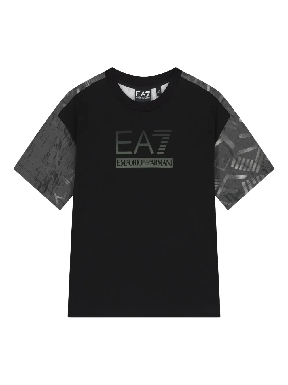 Emporio Armani Logo-print T-shirt In Black