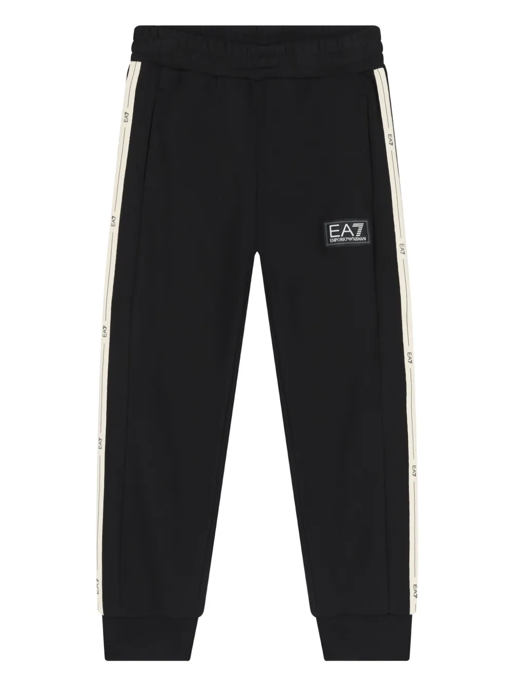 Emporio Armani Kids logo-patch side-stripe track pants | Black | Image 1