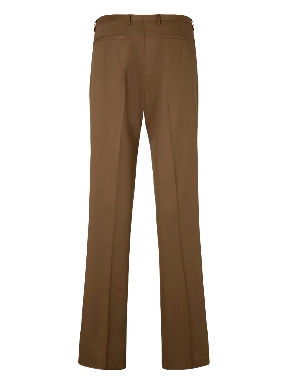 Slowear pleated cotton-blend trousers - Bruin