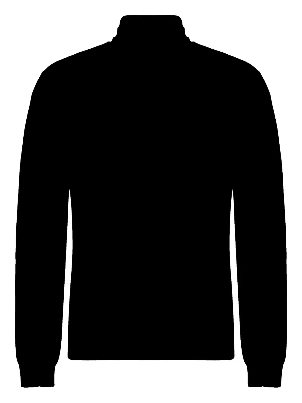 Slowear ribbed turtleneck sweater - Zwart