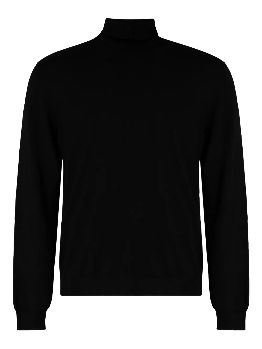 Slowear Ribbed Turtleneck Sweater In Black