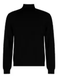 slowear ribbed turtleneck sweater - Black