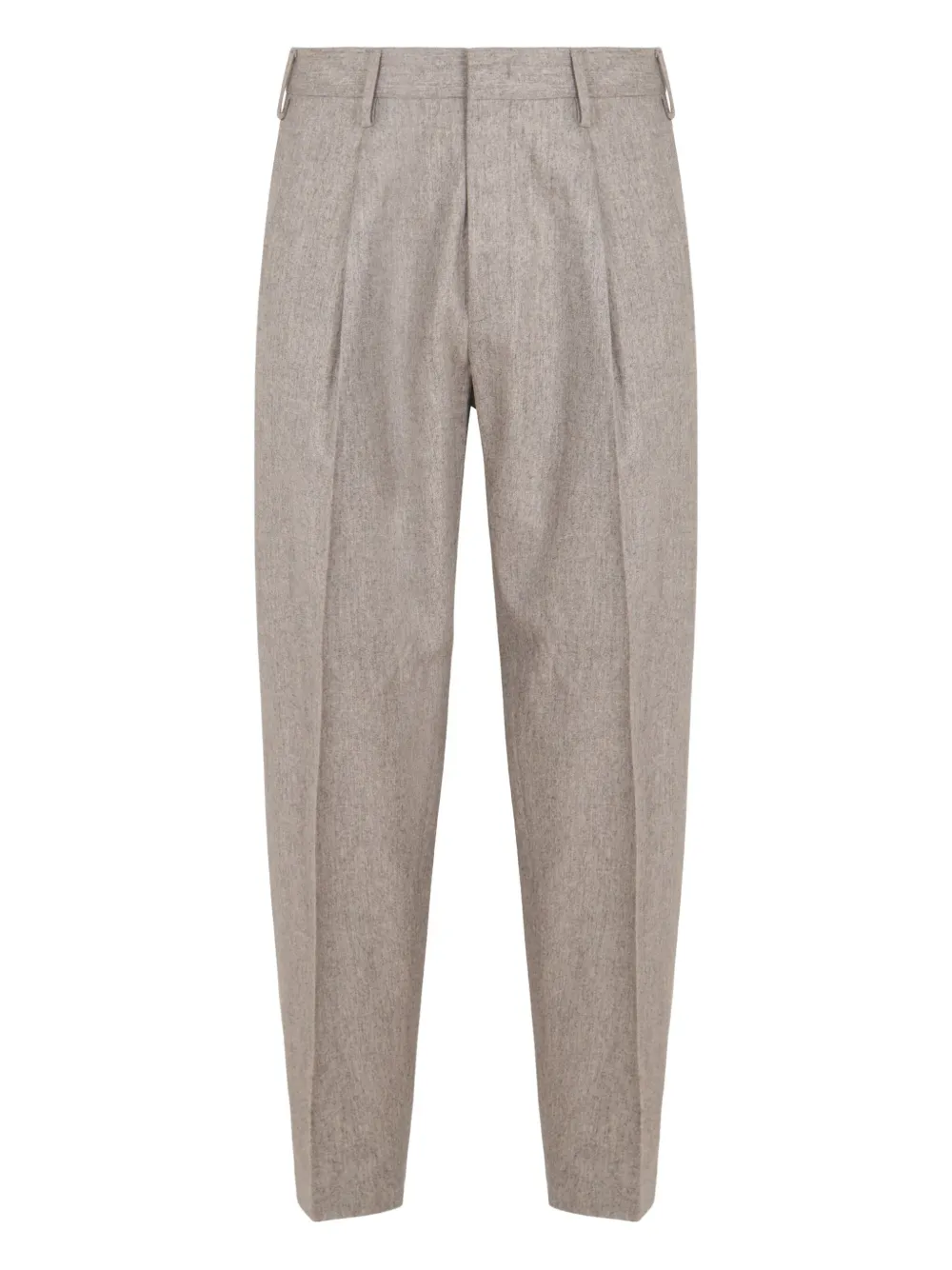 Slowear Pleated Cotton-blend Trousers In Gray