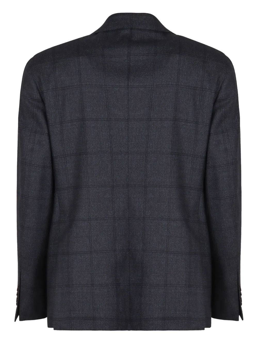 Tagliatore Checked-pattern Two-button Suit In Gray