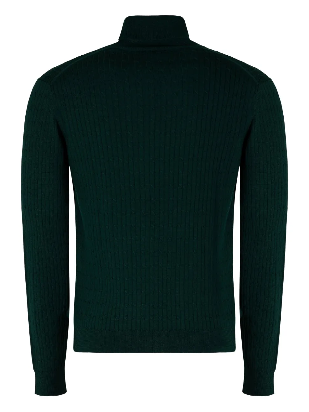 Slowear cable-knit turtleneck sweater - Groen