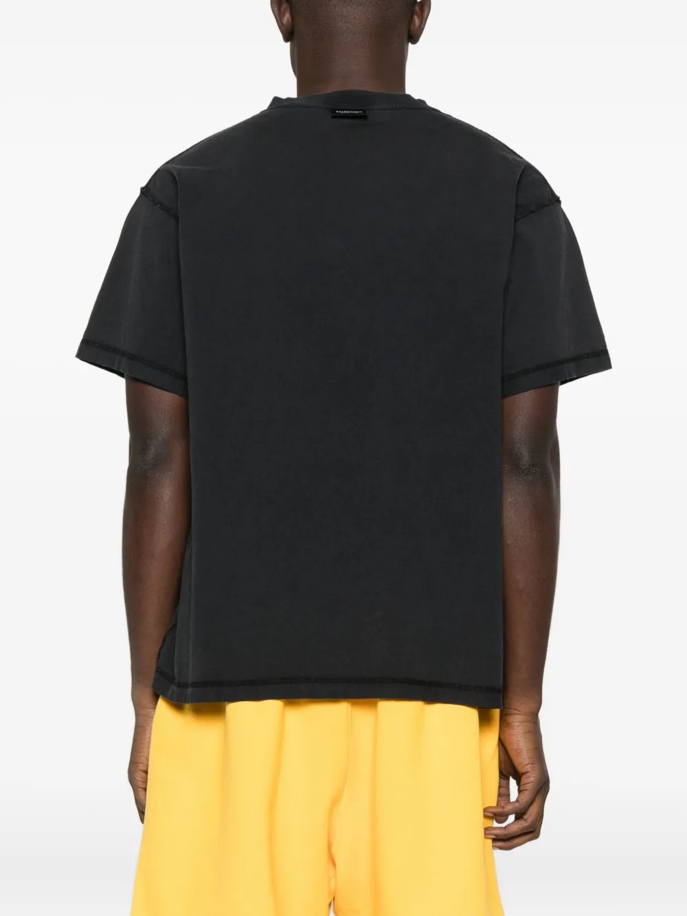 Balenciaga Katoenen T-shirt met korte mouwen Zwart