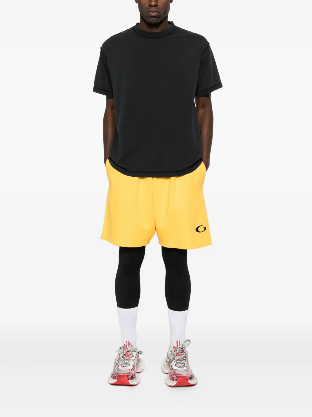 Balenciaga Katoenen T-shirt met korte mouwen Zwart