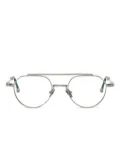 John Dalia JULIA oval-frame glasses - Silver