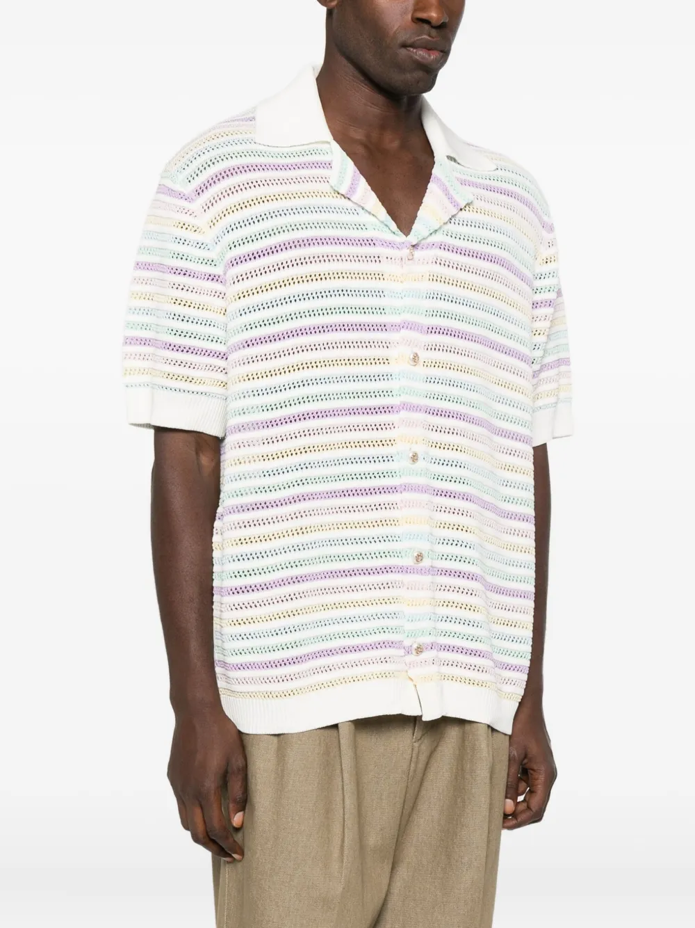 Casablanca Gestreepte overhemd Wit