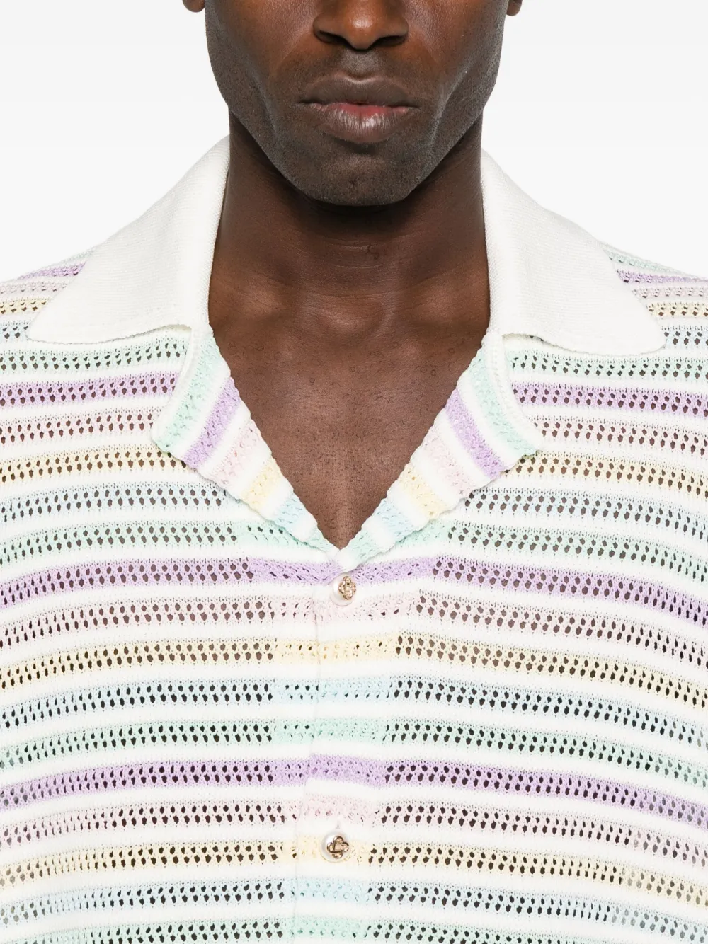 Casablanca Gestreepte overhemd Wit