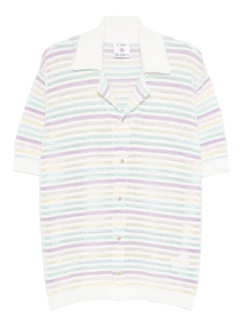 Casablanca striped short-sleeve shirt