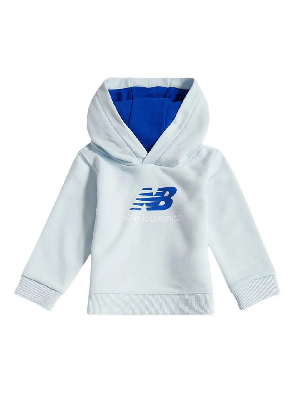New Balance Kids Trainingspak met logoprint Blauw
