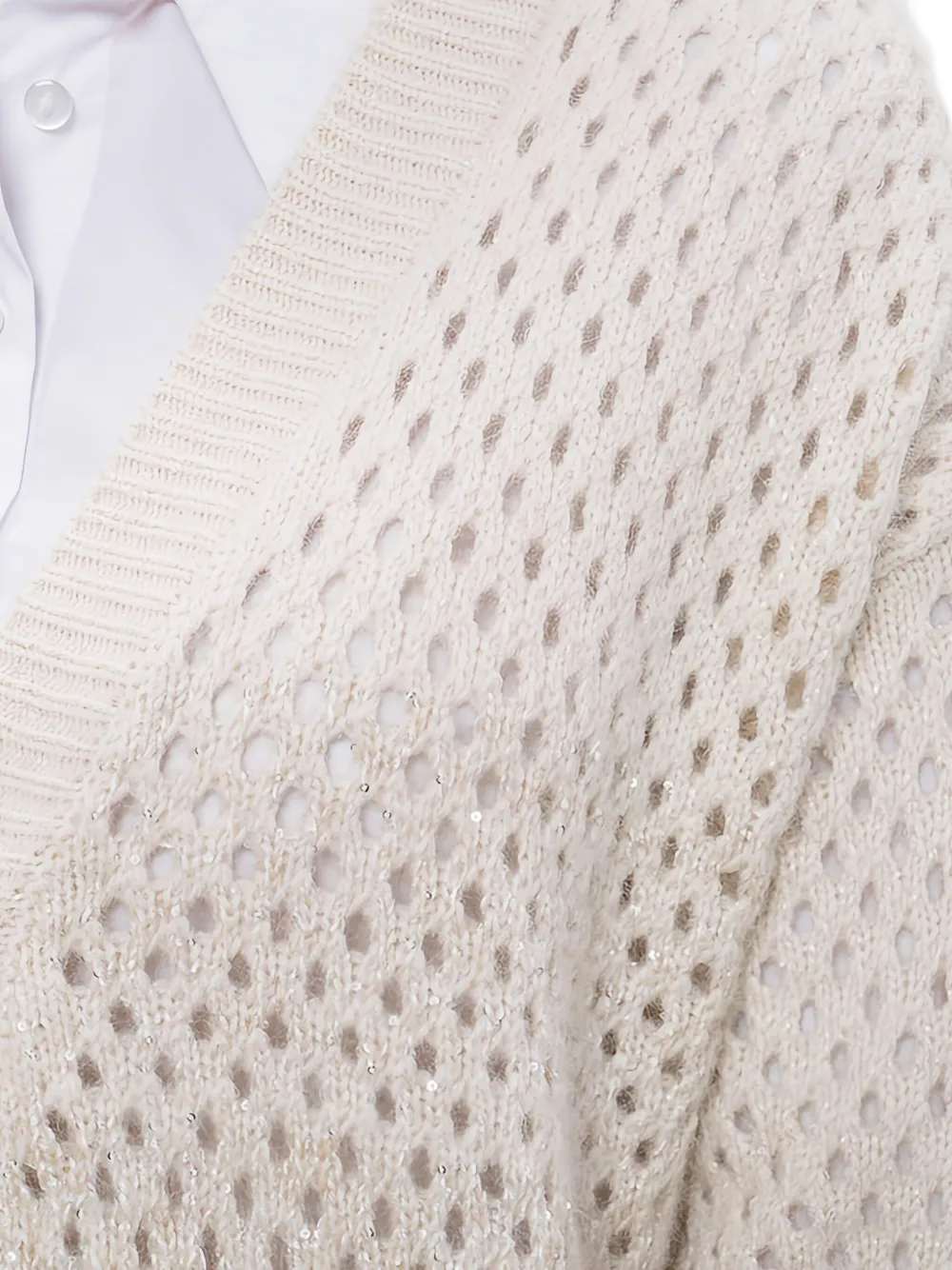 Peserico Vest met V-hals Beige