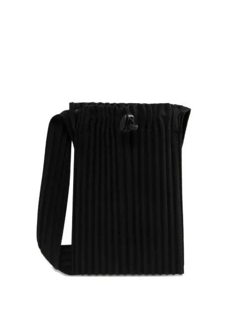 Issey Miyake pleated messenger bag