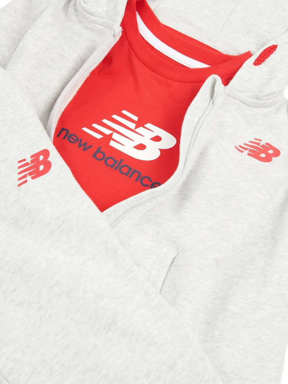 New Balance Boys Logo Tracksuit In White