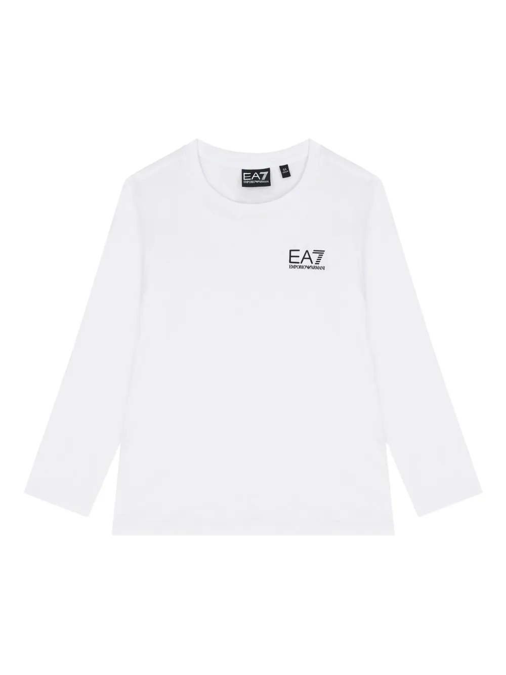 Emporio Armani Kids logo long-sleeve T-shirt | White | Image 1