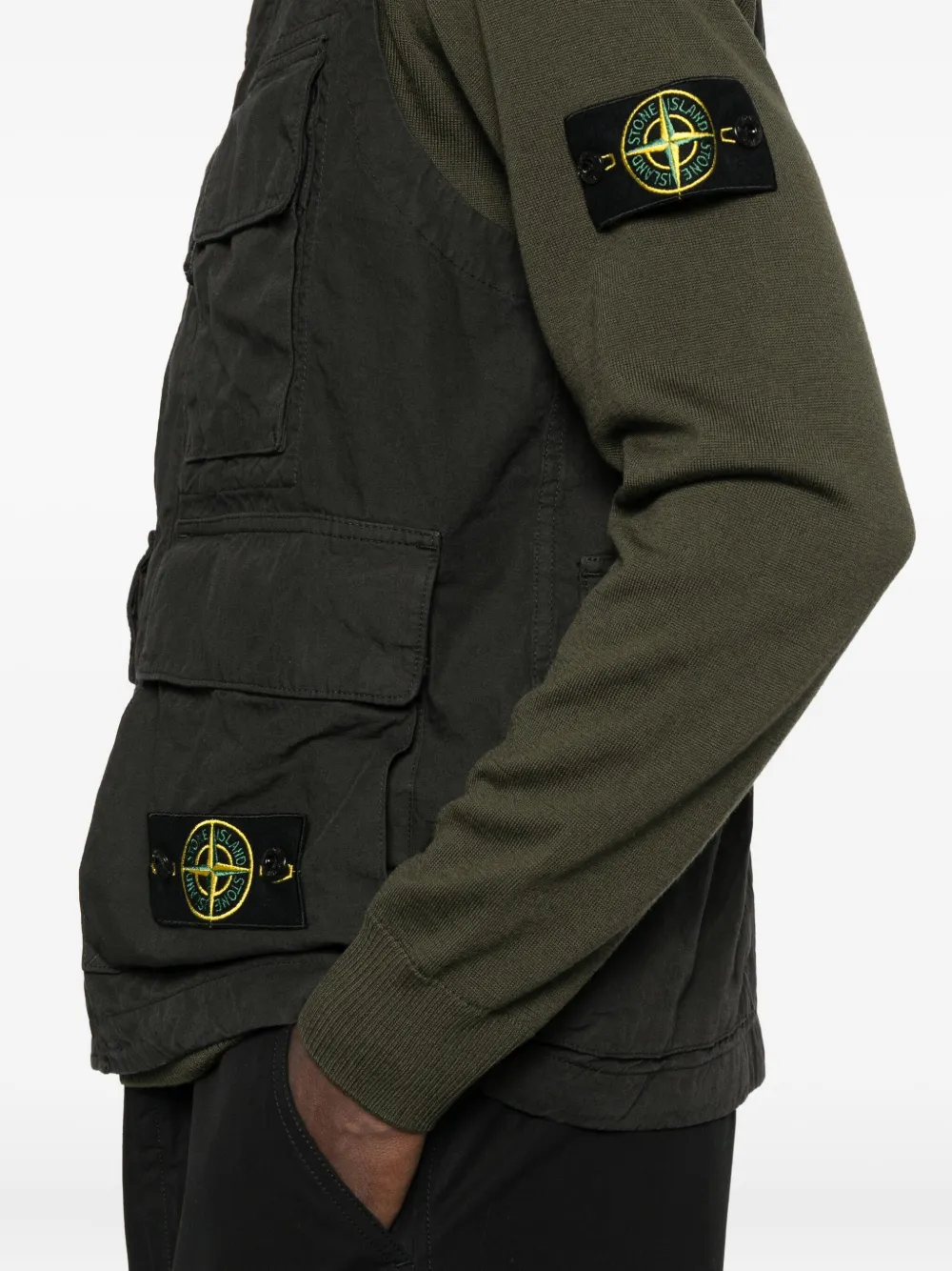 Stone Island Vest met meerdere zakken Groen