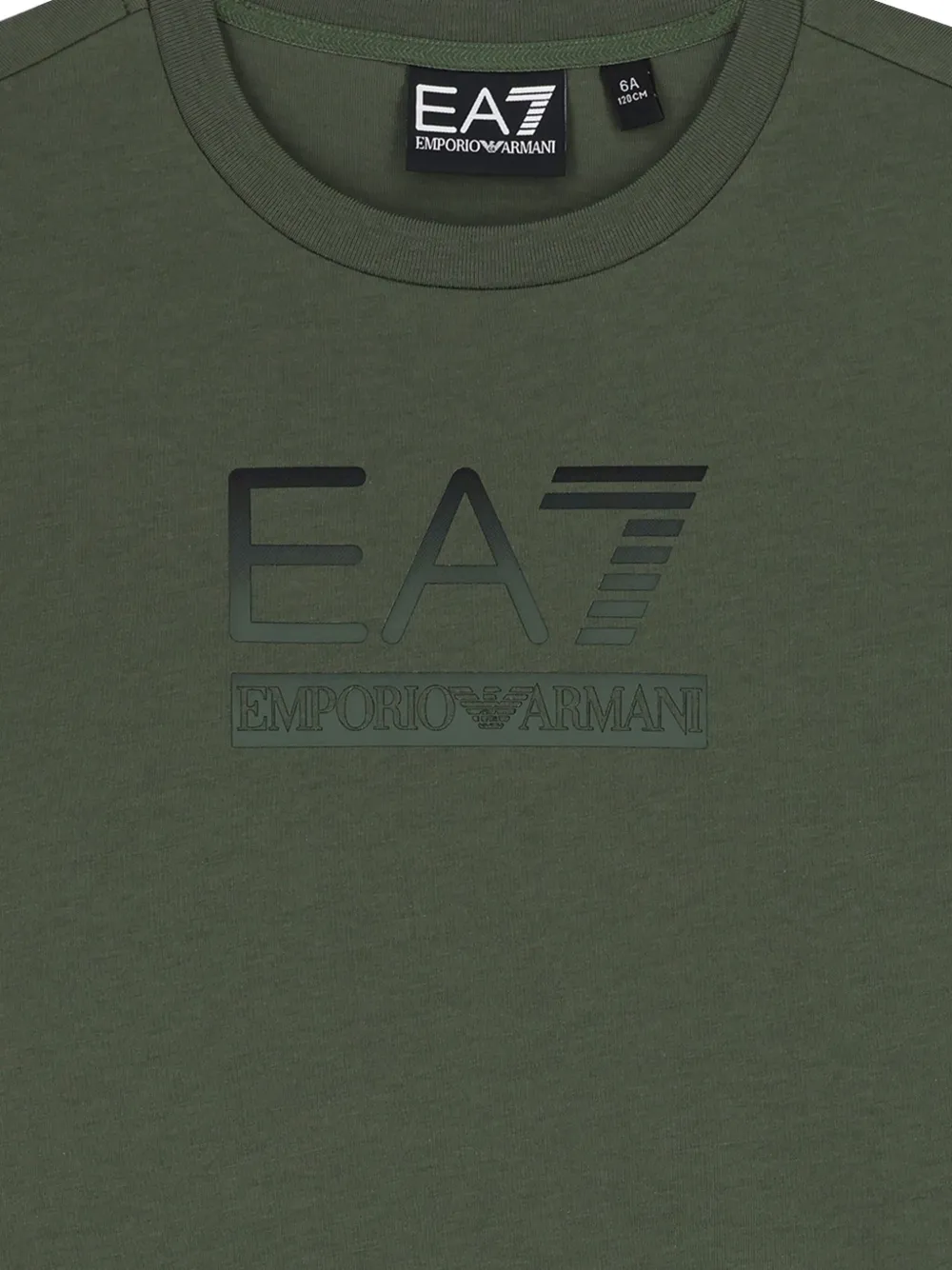 Emporio Armani Logo-print T-shirt In Gray