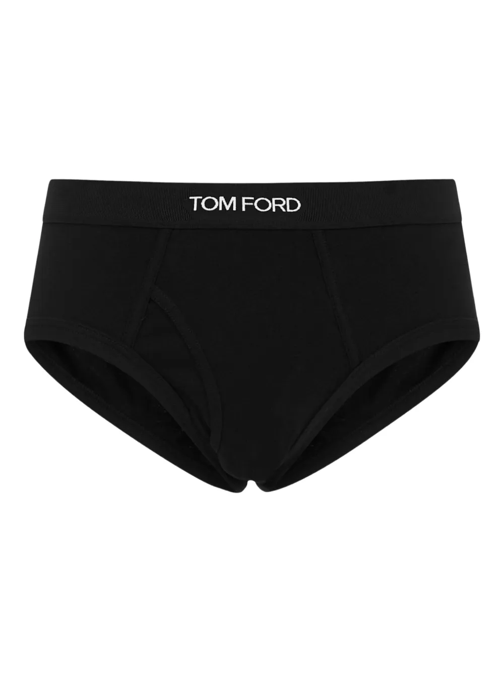Tom Ford Grosgrain-waistband Jersey Briefs In Black