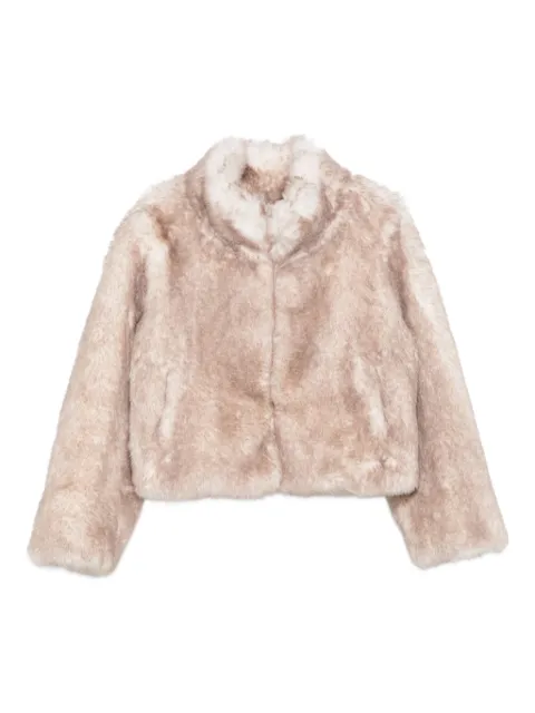 THELAURENT faux-fur cropped jacket