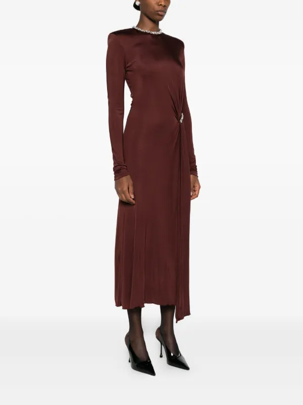 david koma red dress David Koma Crystal-embellished Mini Dress