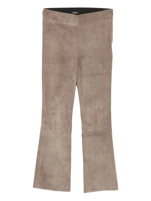 Arma Flared Cropped Trousers in Grey