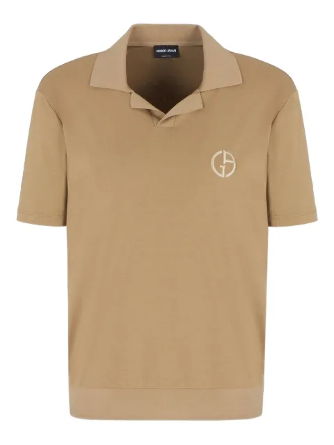 Giorgio Armani logo-embroidered T-shirt