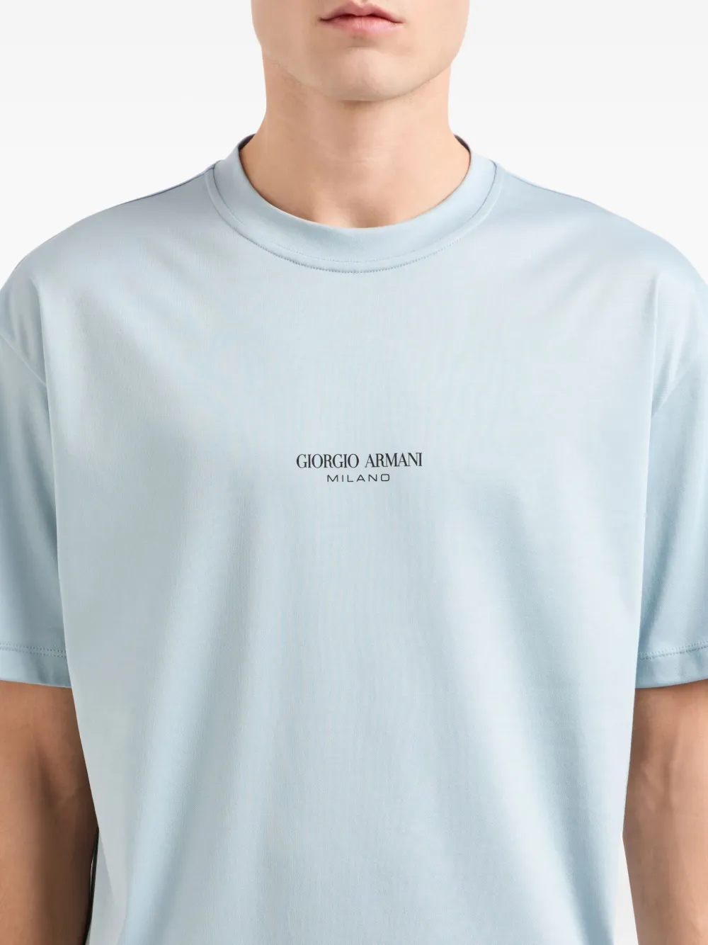 Giorgio Armani logo T-shirt - Blauw