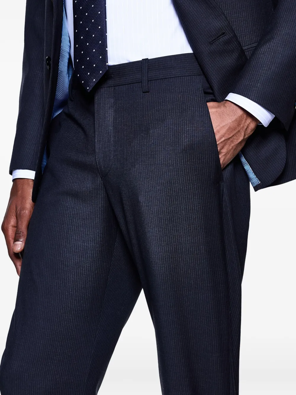 Giorgio Armani micro-pinstripe suit | Single Breasted Suits | Image 2