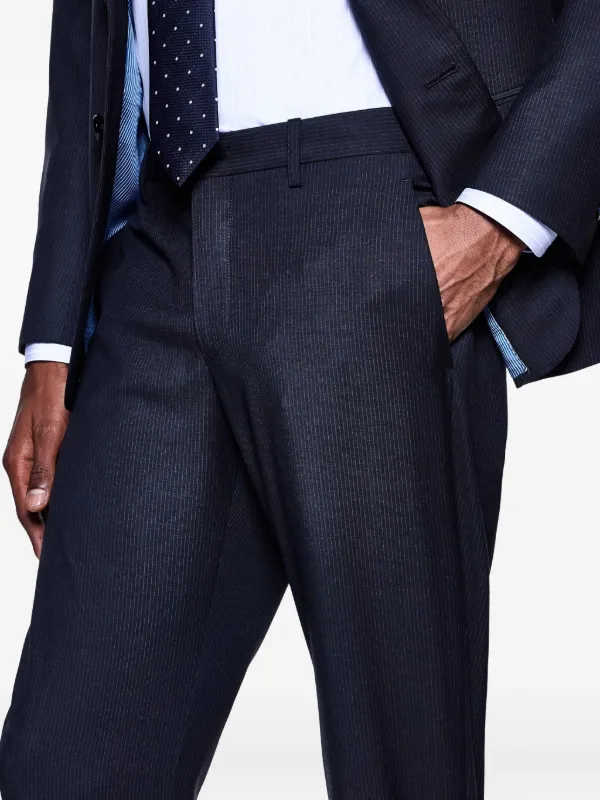 Giorgio Armani ピンストライプ スーツ | ブルー | FARFETCH JP