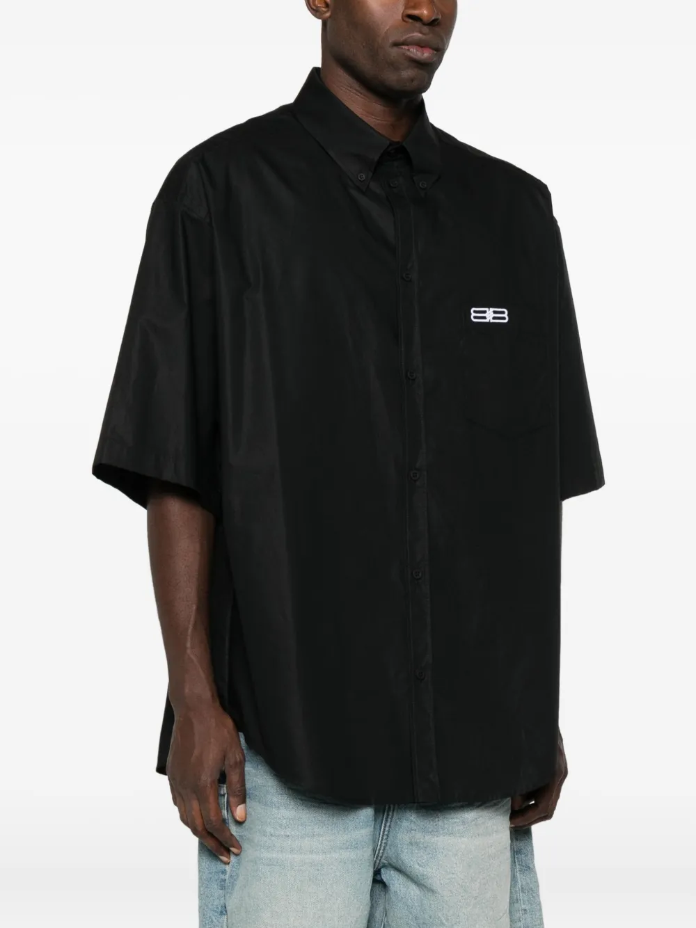 Balenciaga Overhemd met korte mouwen Zwart