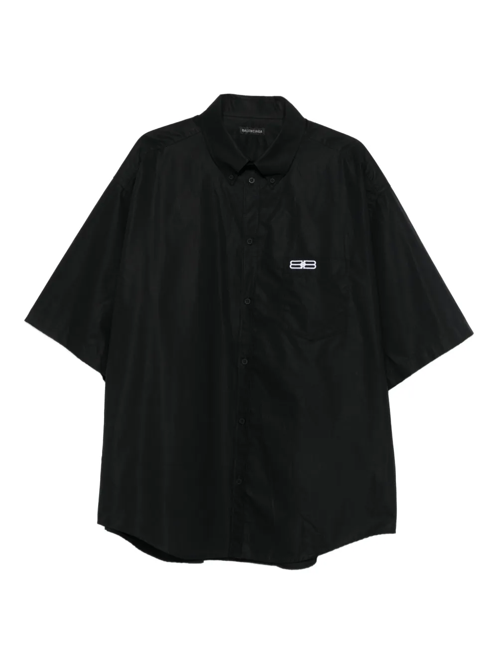 Balenciaga logo short-sleeve shirt | Black | Image 1