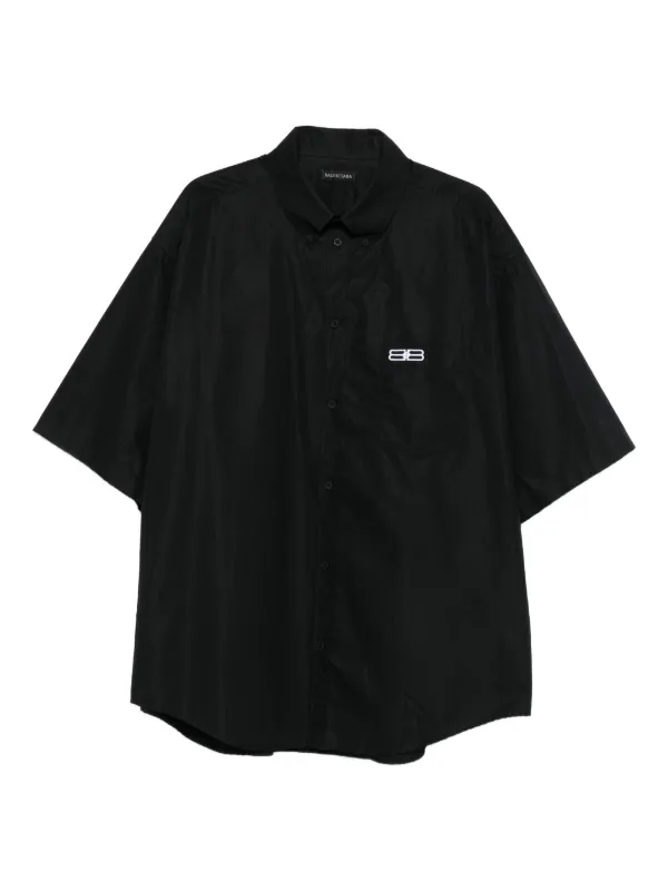 BALENCIAGA ブラック シャツ SMALL FIT 0400022648603_BLACKWHITE?wid=