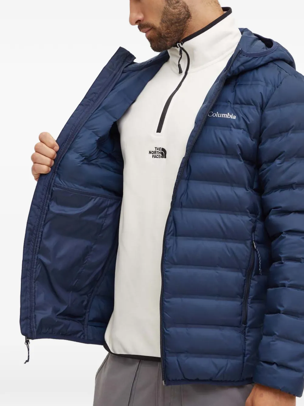 Columbia Lake 22™ II jack met capuchon en rits Blauw