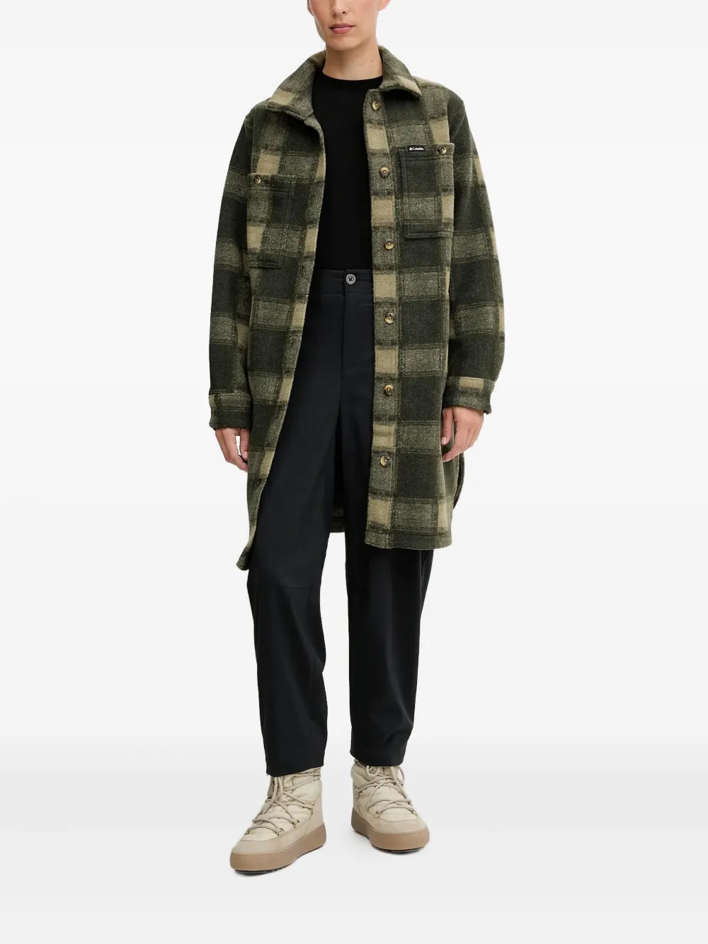 Columbia Wildest Venture™ Check-pattern Coat In Green