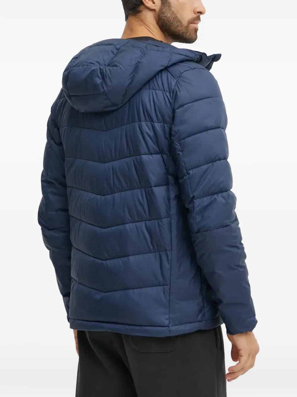  Columbia Hooded Quilted Jacket - Blue 