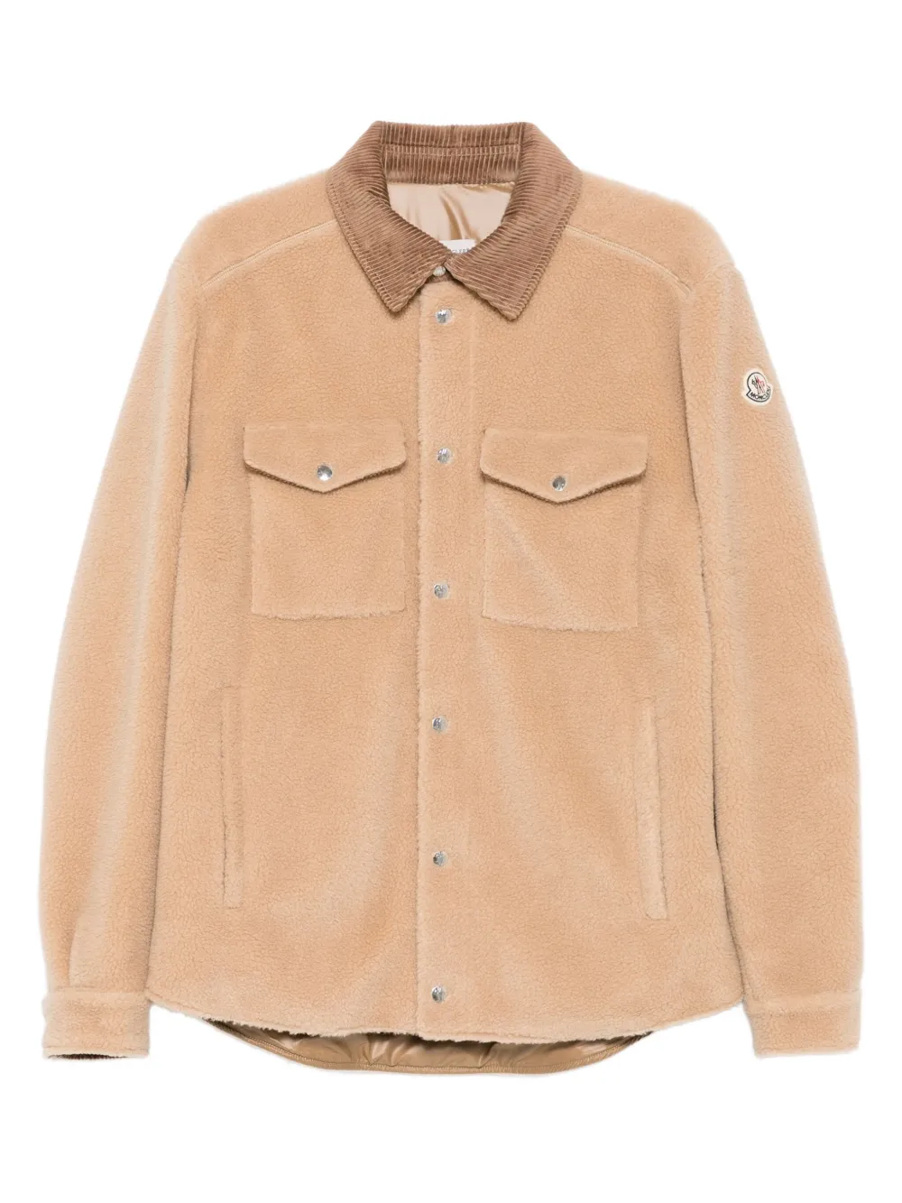 Moncler sobrecamisa con cuello de pana | marrón | Image 1