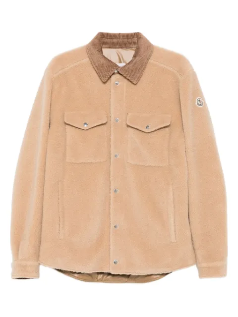 Moncler sobrecamisa con cuello de pana