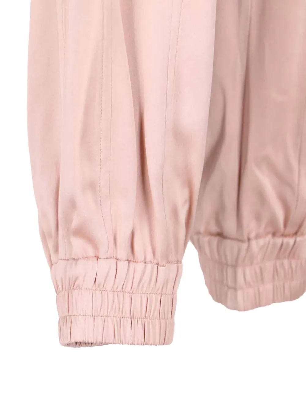 Sa Su Phi High-waisted Silk Blend Athletic Pants With Drawstring Closure In Pink