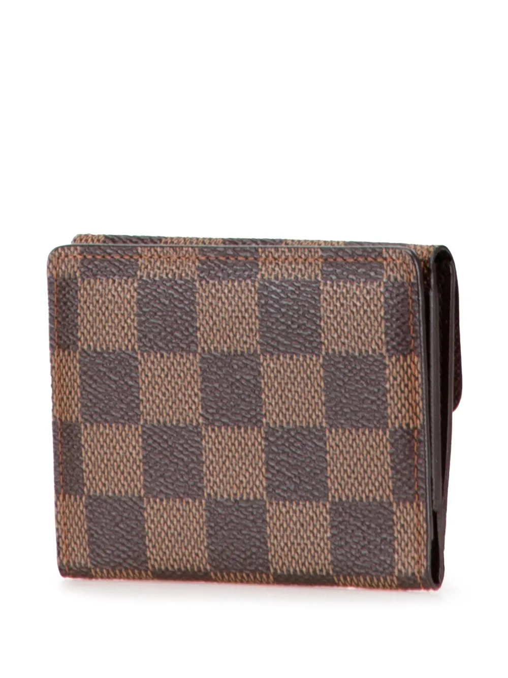 Pre-owned Louis Vuitton 2005 Damier Ebene Ludlow Wallet Small Wallets In Brown