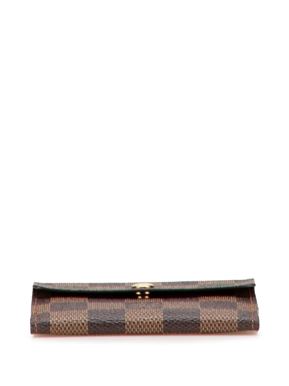 Pre-owned Louis Vuitton 2005 Damier Ebene Ludlow Wallet Small Wallets In Brown