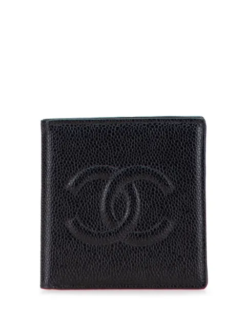 CHANEL Pre-Owned 1996-1997 CC Caviar Bifold Wallet small wallets