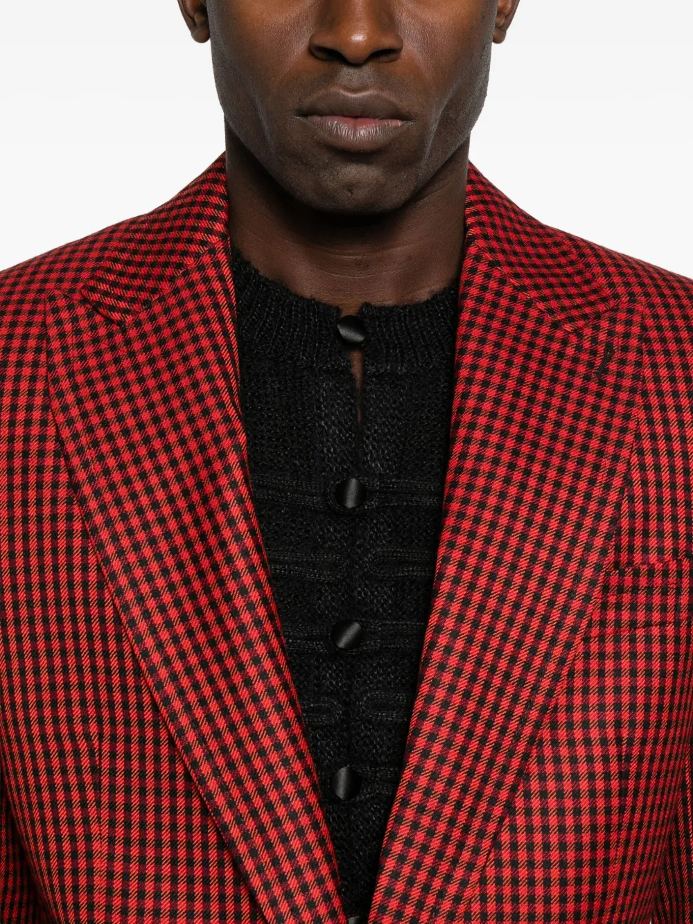 Vivienne Westwood Gingham-check Single-breasted Blazer In Red