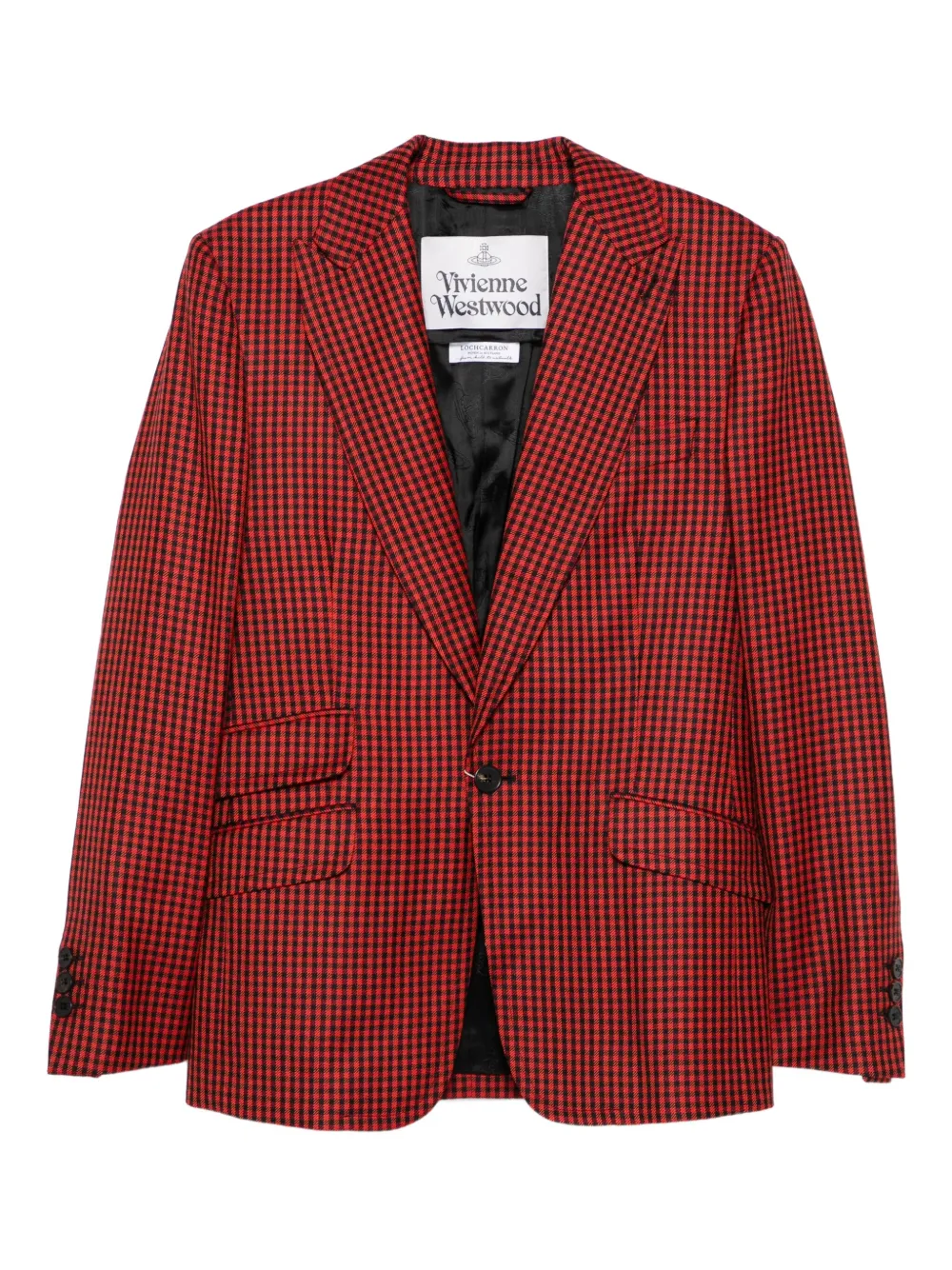Vivienne Westwood gingham-check single-breasted blazer | Red | Image 1